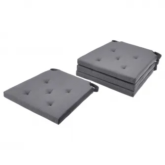 IKEA JUSTINA Perna scaun, gri, 42/35x40x4 cm