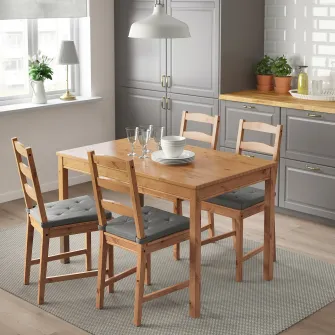 IKEA JUSTINA Perna scaun, gri, 42/35x40x4 cm