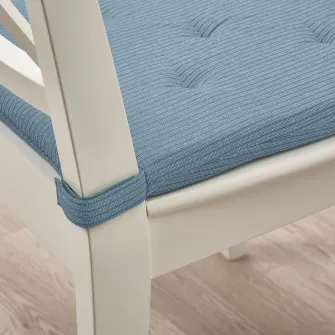 IKEA JUSTINA Perna scaun, gri-albastru, 42/35x40x4 cm