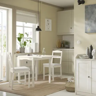 IKEA JUSTINA Perna scaun, natur, 42/35x40x4 cm