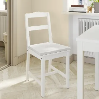 IKEA JUSTINA Perna scaun, natur, 42/35x40x4 cm