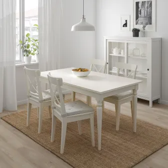 IKEA JUSTINA Perna scaun, natur, 42/35x40x4 cm