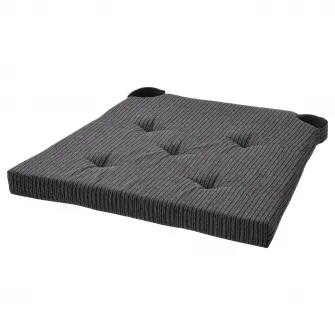 IKEA JUSTINA Perna scaun, negru, 42/35x40x4 cm