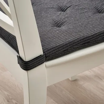 IKEA JUSTINA Perna scaun, negru, 42/35x40x4 cm