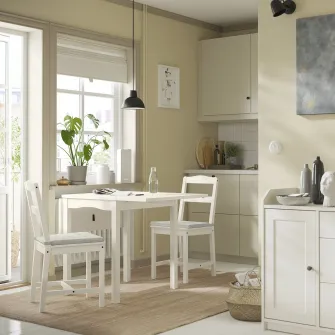 IKEA JUSTINA Perna scaun, verde deschis, 42/35x40x4 cm