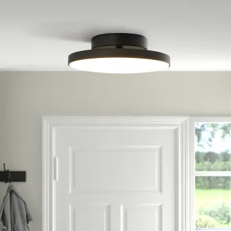 IKEA KABOMBA Plafoniera LED, mat/negru, 36 cm