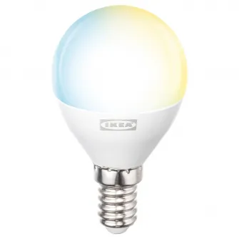 KAJPLATS bec LED, E14, 806 lm, smart spectru alb/glob/alb opac, 45 mm