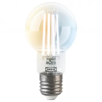 IKEA KAJPLATS Bec LED E27 470lm, smart spectru alb/transparent/glob