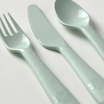IKEA KALAS Set tacamuri, 18 piese, diverse culori