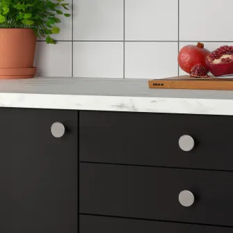 IKEA KALERUM Maner, aspect inox, 30 mm