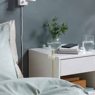 IKEA KALKSTUFF Organizator cablu, set 3 buc., alb