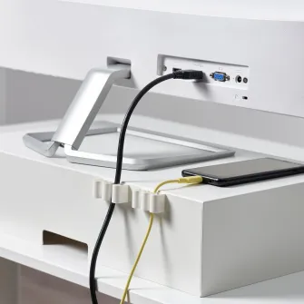 IKEA KALKSTUFF Organizator cablu, set 3 buc., alb