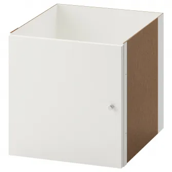 IKEA KALLAX Accesoriu cu usa, lucios alb, 33x33 cm
