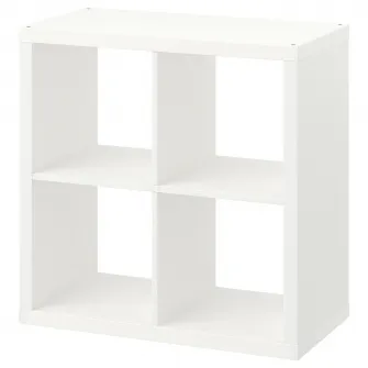 IKEA KALLAX Etajera, alb, 77x77 cm