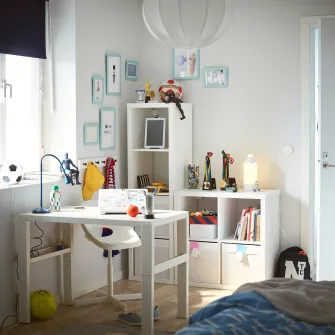 IKEA KALLAX Etajera, alb, 77x77 cm