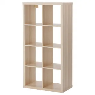 IKEA KALLAX Etajera, aspect stejar antichizat, 77x147 cm