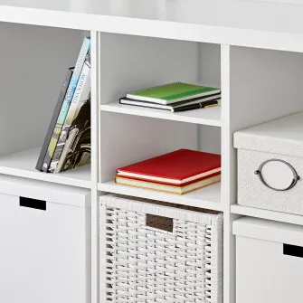 IKEA KALLAX Organizator cu 1 polita, alb, 33x33 cm