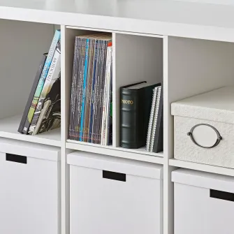 IKEA KALLAX Organizator cu 1 polita, alb, 33x33 cm