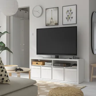 IKEA KALLAX Comoda TV, alb, 147x60 cm