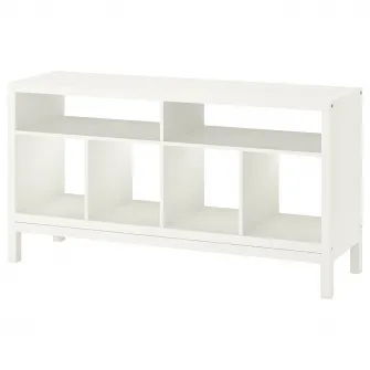 IKEA KALLAX Comoda TV cu cadru, alb, 147x39x78 cm