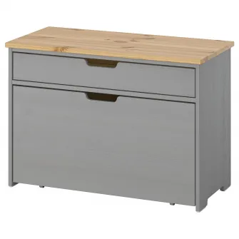 IKEA KALLSÖ Banca depozitare, gri, 80x38x56 cm