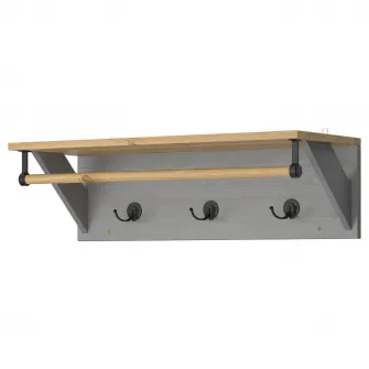 IKEA KALLSÖ Cuier perete, gri, 80 cm