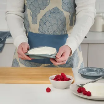 IKEA KANTNÅL Forma copt, gri-turcoaz, 18 cm