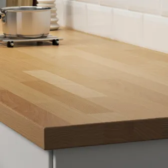 IKEA KARLBY Blat, fag/furnir, 186x3.8 cm