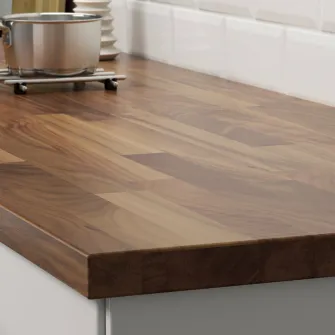 IKEA KARLBY Blat, nuc/furnir, 246x3.8 cm