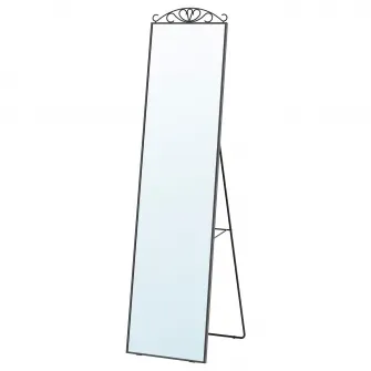 IKEA KARMSUND Oglinda cu suport, negru, 40x167 cm