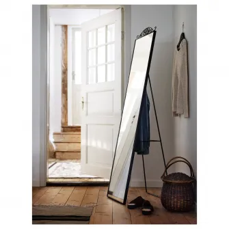 IKEA KARMSUND Oglinda cu suport, negru, 40x167 cm