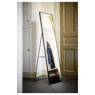 IKEA KARMSUND Oglinda cu suport, negru, 40x167 cm