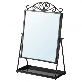 IKEA KARMSUND Oglinda de masa, negru, 27x43 cm