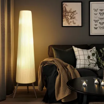 IKEA ÖKENSAND Lampadar, fag/alb