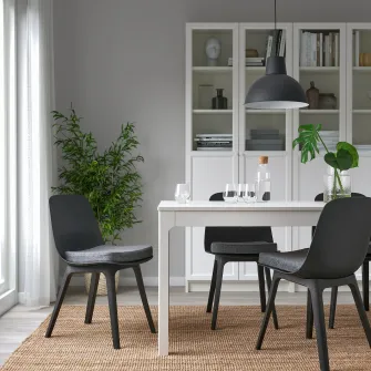IKEA ÅKERVINDEFLY Perna scaun, gri, 39/35x37x5 cm