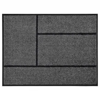 IKEA KÖGE Covor de intrare, gri/negru, 69x90 cm