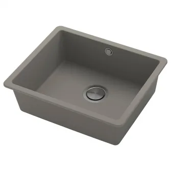IKEA KILSVIKEN Chiuveta incorporata, 1 cuva, gri-bej compozit cuart, 56x46 cm