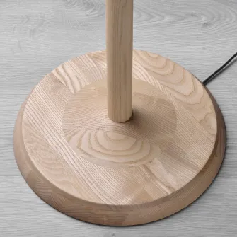 IKEA KINNAHULT Lampadar, frasin/alb, 150 cm