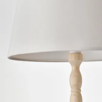 IKEA KINNAHULT Lampadar, frasin/alb, 150 cm