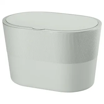 IKEA KINNASJÖ Cos gunoi, cu capac autoadeziv/verde, 4 l