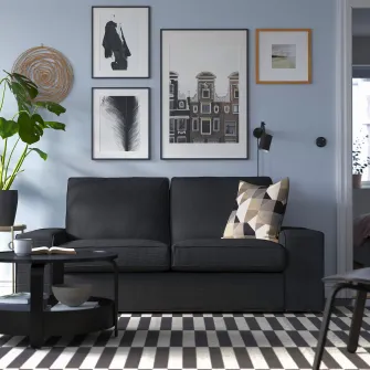 IKEA KIVIK Canapea 2 locuri, Tresund antracit