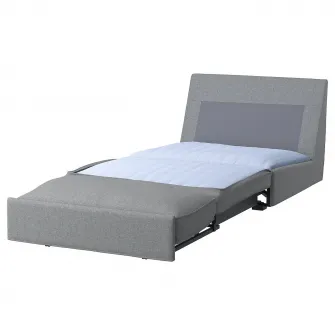 IKEA KIVIK Canapea extensibila 1 loc, Tibbleby bej/gri