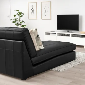 IKEA KIVIK Sezlong, Grann/Bomstad negru