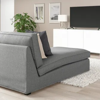 IKEA KIVIK Sezlong, Tibbleby bej/gri