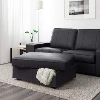 IKEA KIVIK Taburet, Grann/Bomstad negru