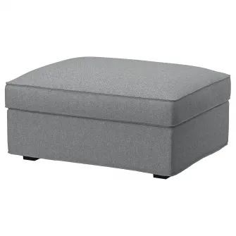 IKEA KIVIK Taburet cu depozitare, Tibbleby bej/gri