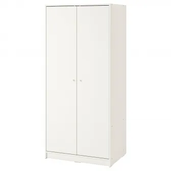 IKEA KLEPPSTAD Dulap 2usi, alb, 79x176 cm