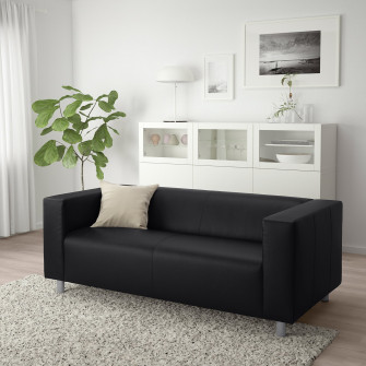 IKEA KLIPPAN Canapea 2 locuri, Bomstad negru