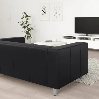 IKEA KLIPPAN Canapea 2 locuri, Bomstad negru