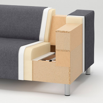 IKEA KLIPPAN Canapea 2 locuri, Bomstad negru